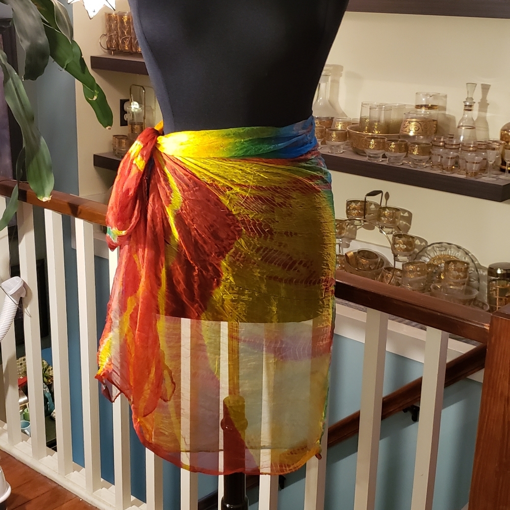 Large Colorful Sheer BohoScarf